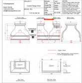 Fobest Custom Range Hood FCP-29 Custom Range Hood for Megan