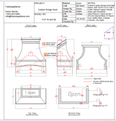 Fobest Custom Metal Range Hood  - Custom Link for Lauren Shepherd