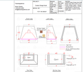 FOBEST Custom Range Hood FCP-136 Custom Link for Morgan Bridges