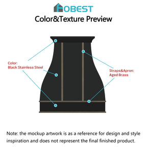 Fobest Custom Range Hood FSS-348 Custom Link for Theresa