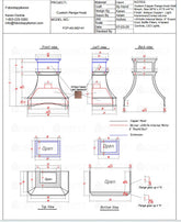 Fobest Custom Range Hood - Custom Link for Diane