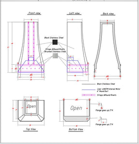 Fobest Custom Stainless Steel Range Hoods - Custom Link for David Henry