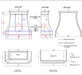 Fobest Custom Stainless Steel Range Hood - FSS-8 Model-Rest of Payment for Eric