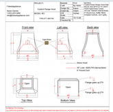Fobest Custom Range Hood-FSS-271 Brass Metal Range Hood Custom Link for Lauren