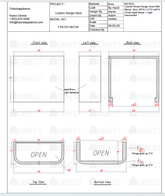 Fobest Custom Kitchen Range Hood - Custom Link for Kathryn