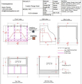 Fobest Custom Range Hood - Custom Link for Chaz