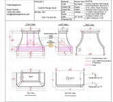 Fobest Custom Range Hood FSS-172 -50% Deposit Custom Link for Christina Loughran