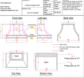 Fobest Custom Range Hood-FSS-151 Brass Metal Range Hood  Custom Link for Neysa