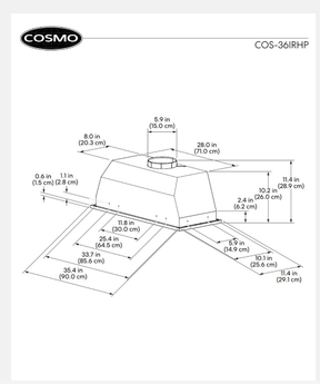 FOBEST Custom Range Hood FCP-420 Custom Link for Molly