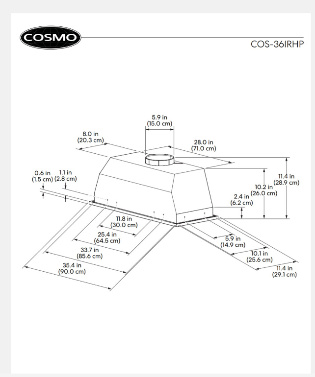 FOBEST Custom Range Hood FCP-420 Custom Link for Molly