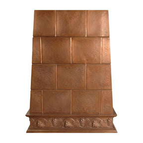 Fobest Custom Landscape Copper Range Hood with Harvest Accent FCP-398