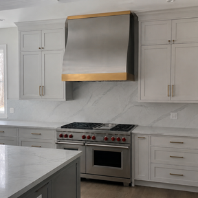 FOBEST Custom Modern Stainless Steel Range Hood with Contemporary Accent FSS-603