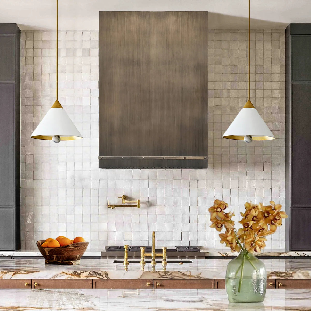 Fobest Aged Brass Box Kitchen Hood FSS-442-Stainless Steel Range Hood-Fobest