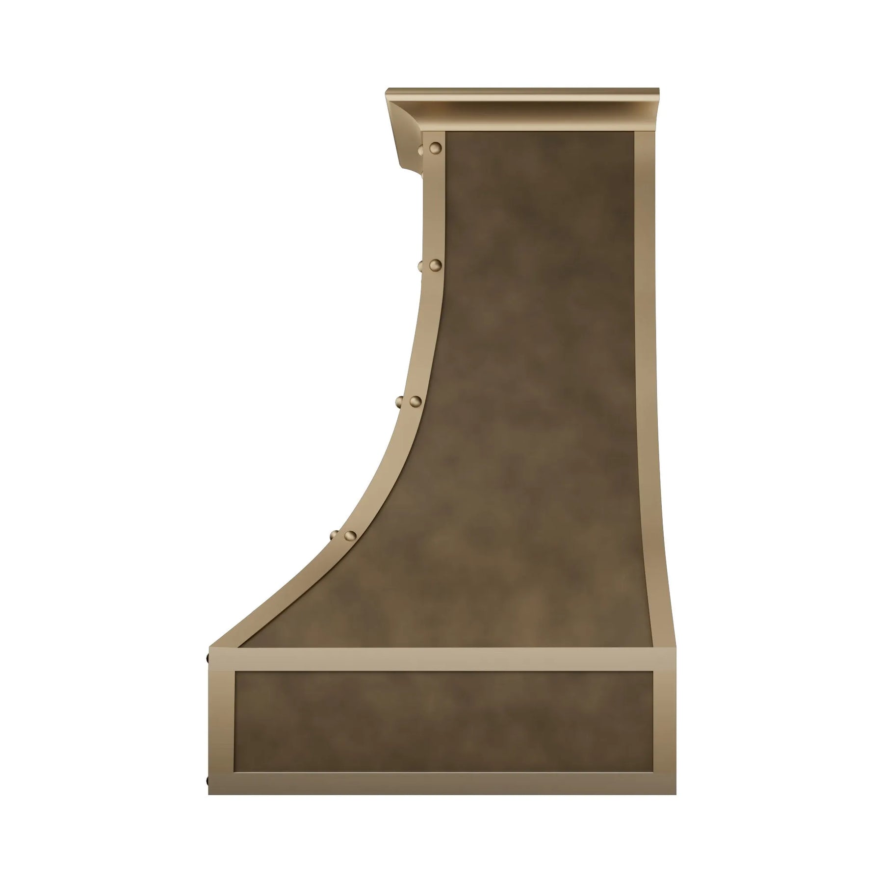 Fobest Aged Brass Hood Vent with Riveted Accents FSS-430-Stainless Steel Range Hood-Fobest