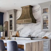 Fobest Aged Brass Hood Vent with Riveted Accents FSS-430-Stainless Steel Range Hood-Fobest