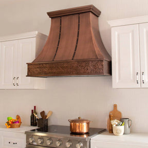 Fobest American Copper Range Hood with Two Bands FCP-16-Copper Range Hood-Fobest