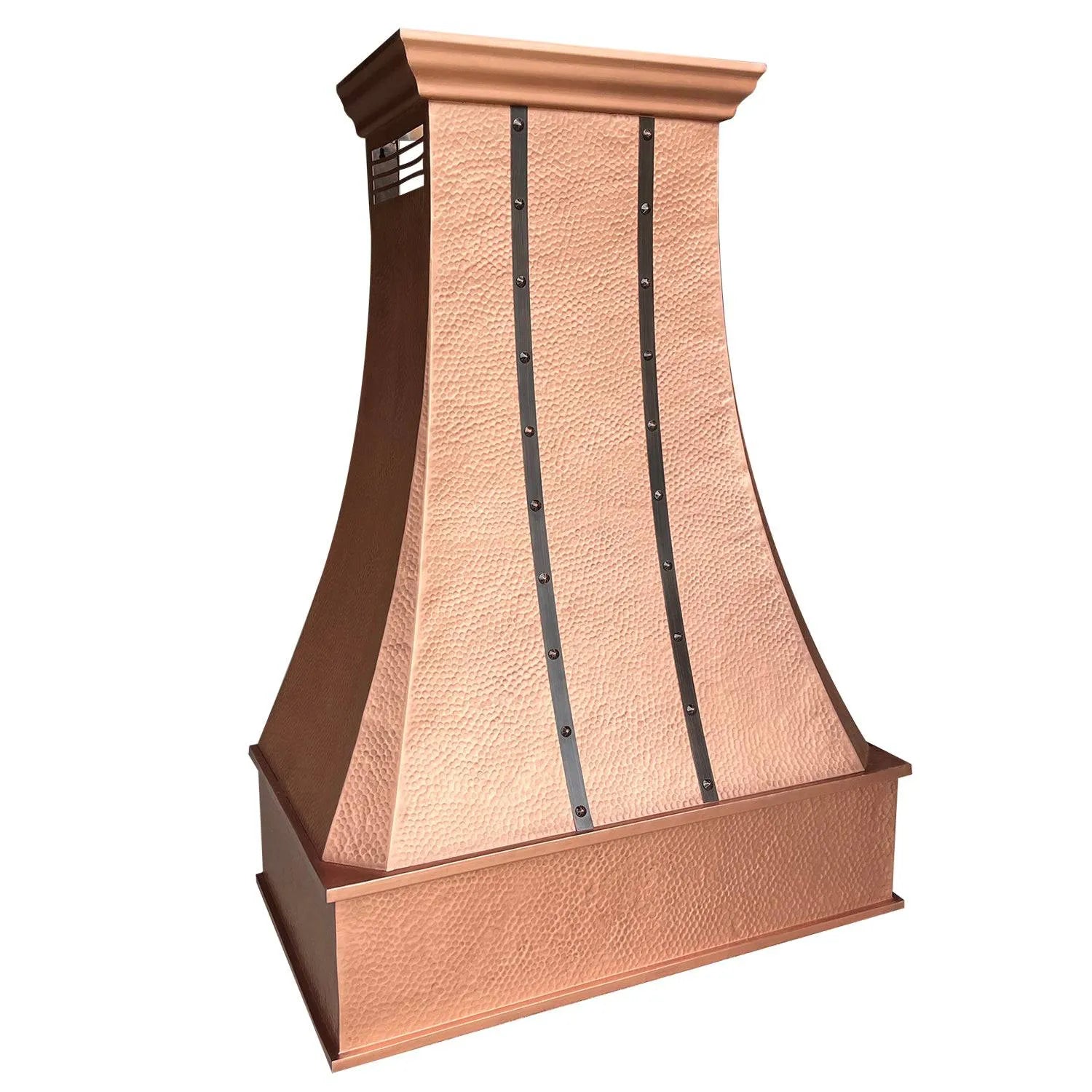Fobest American Copper Range Hood with Two Bands FCP-16-Copper Range Hood-Fobest