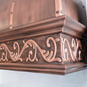 Fobest Antique Copper Range Hood Farmhouse Design FCP-108-Copper Range Hood-Fobest