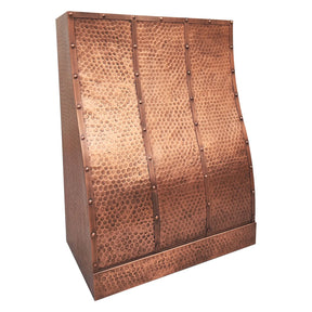 Fobest Antique Copper Range Hood with Antique Copper Straps FCP-219-Copper Range Hood-Fobest