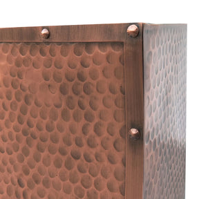 Fobest Antique Copper Range Hood with Antique Copper Straps FCP-219-Copper Range Hood-Fobest