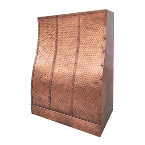 Fobest Antique Copper Range Hood with Antique Copper Straps FCP-219-Copper Range Hood-Fobest