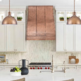 Fobest Antique Copper Range Hood with Antique Copper Straps FCP-219-Copper Range Hood-Fobest