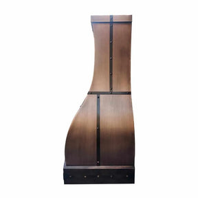 Fobest Antique Copper Range Hood with Bottom Arch Shape FCP-119-Copper Range Hood-Fobest