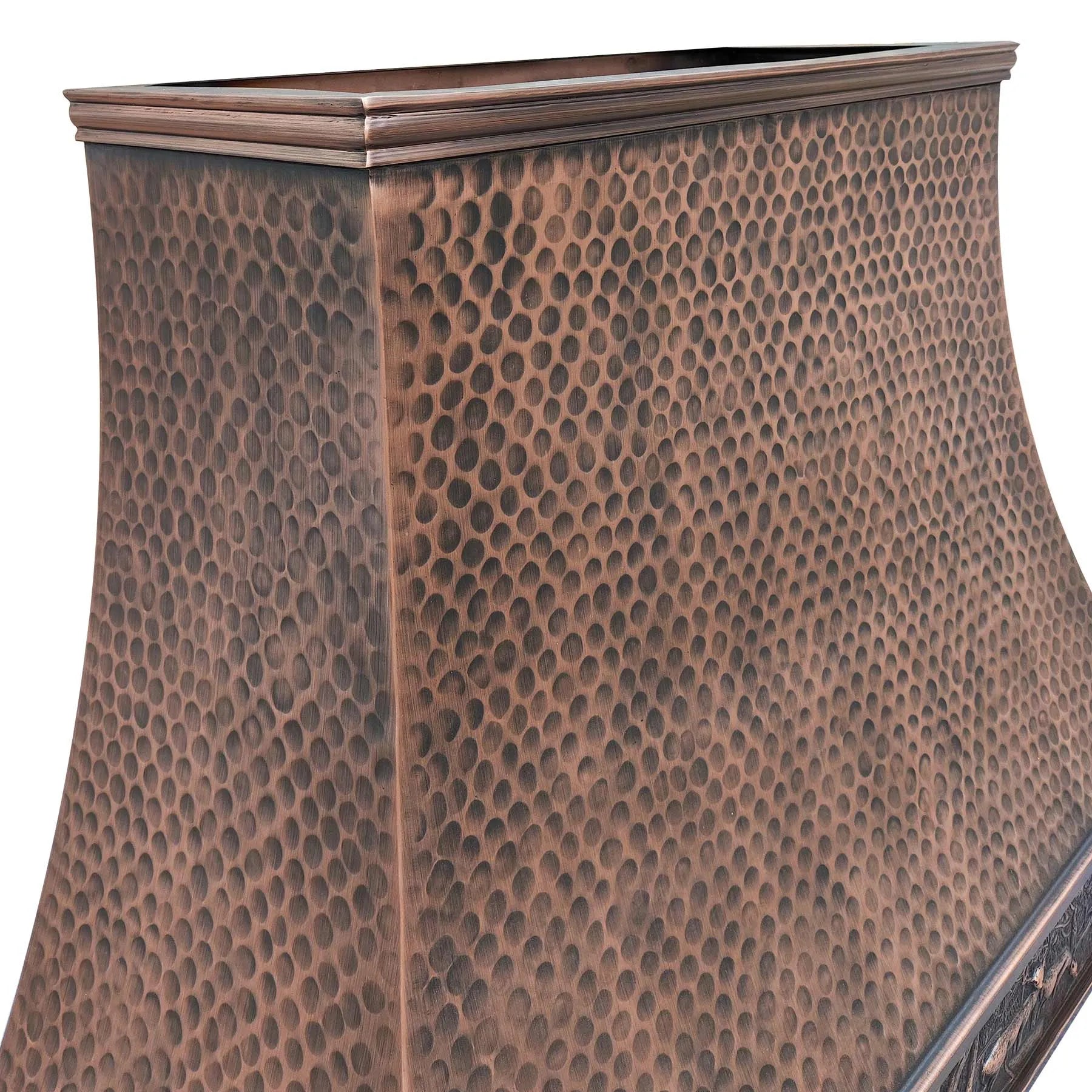 Fobest Antique Copper Range Hood with Deer Apron Design FCP-186-Copper Range Hood-Fobest