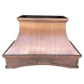 Fobest Antique Copper Range Hood with Grape Motif FCP-70-Copper Range Hood-Fobest