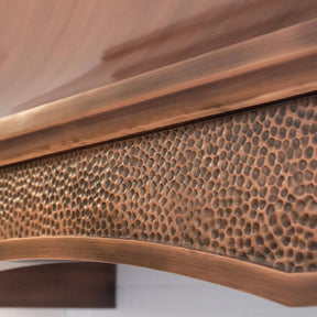 Fobest Antique Copper Range Hood with Grape Motif FCP-70-Copper Range Hood-Fobest
