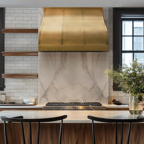 Fobest Barrel Brass Kitchen Hood FSS-418-Stainless Steel Range Hood-Fobest