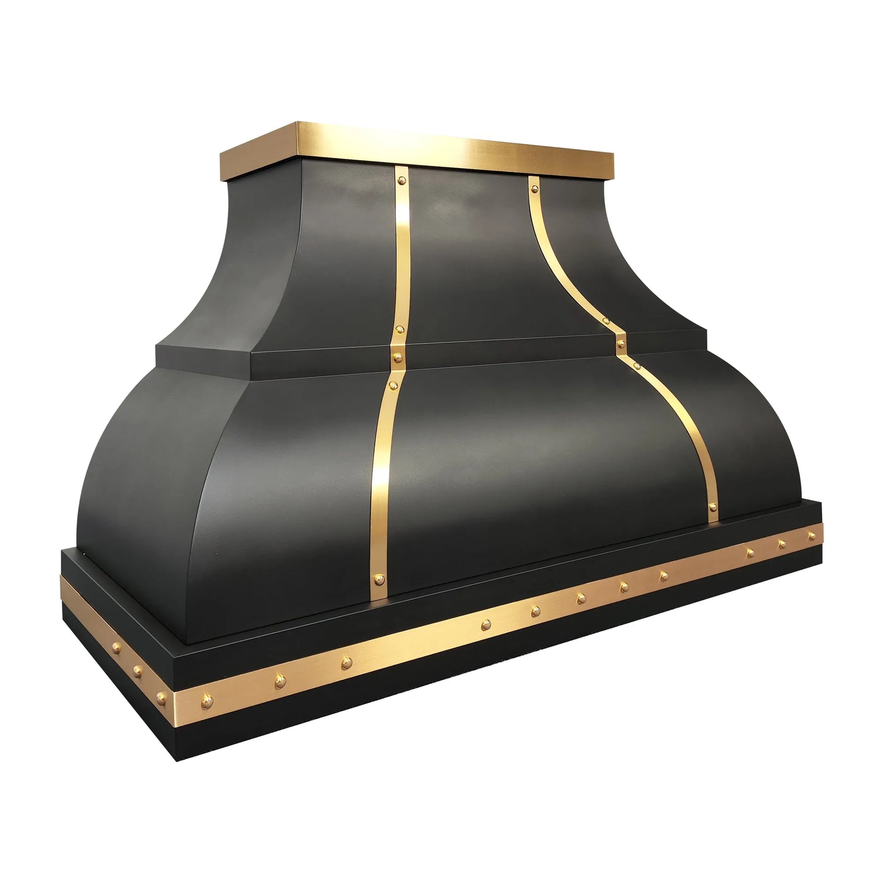 Fobest Black & Brass Custom Range Hood FSS-453
