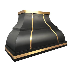 Fobest Black & Brass Custom Range Hood FSS-453