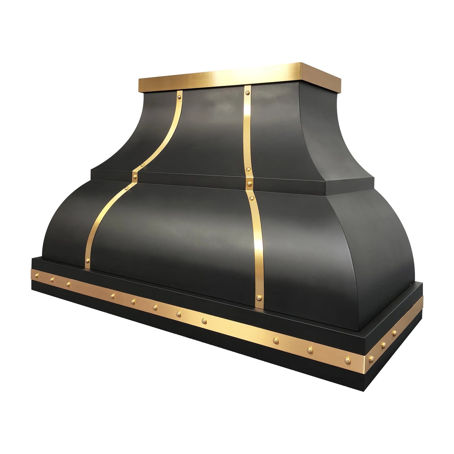 Fobest Black & Brass Custom Range Hood FSS-453
