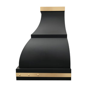 Fobest Black & Brass Custom Range Hood FSS-453
