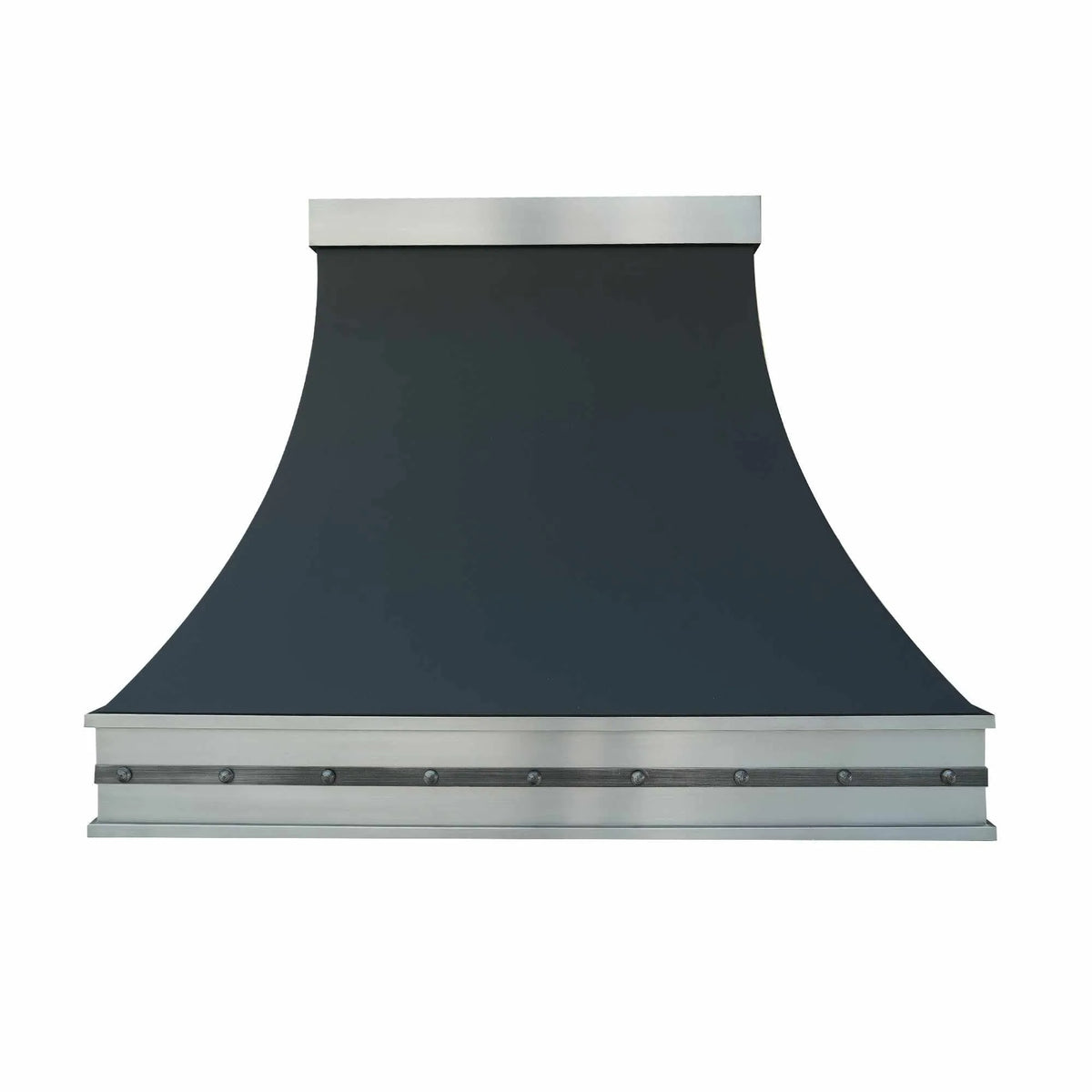 Fobest Black Exhaust Hood with Grey Bottom Band FSS-202-Stainless Steel Range Hood-Fobest