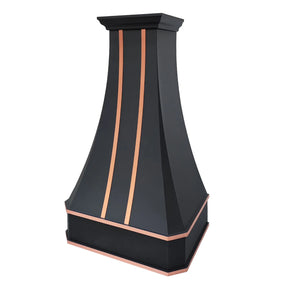 Fobest Black Kitchen Hood Stainless Steel with Copper Accent FSS-326-Stainless Steel Range Hood-Fobest