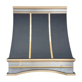 Fobest Black Range Hood Stainless Steel with Arched Base FSS-411-Stainless Steel Range Hood-Fobest
