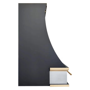 Fobest Black Range Hood Stainless Steel with Arched Base FSS-411-Stainless Steel Range Hood-Fobest