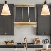 Fobest Black Range Hood Stainless Steel with Arched Base FSS-411-Stainless Steel Range Hood-Fobest