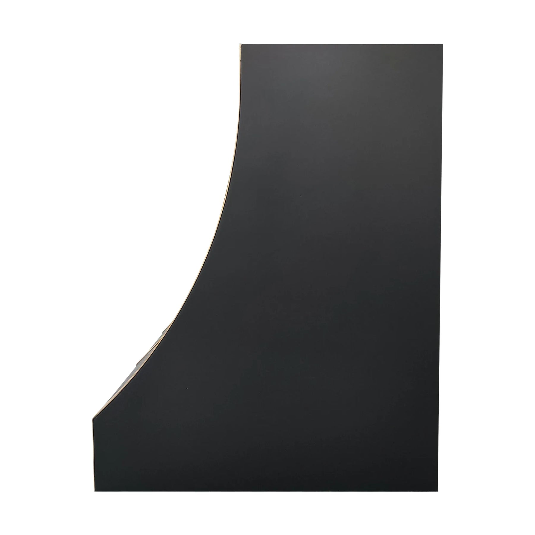 Fobest Black Stainless Steel Custom Stove Hood with Brass Decor FSS-459