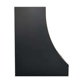 Fobest Black Stainless Steel Custom Stove Hood with Brass Decor FSS-459