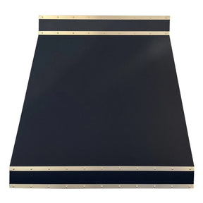 Fobest Black Stainless Steel Range Hood with horizontal straps FSS-11-Stainless Steel Range Hood-Fobest