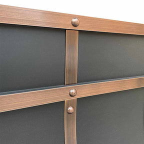 Fobest Black Stainless Steel Vent Hood with Copper Straps FSS-135-Stainless Steel Range Hood-Fobest