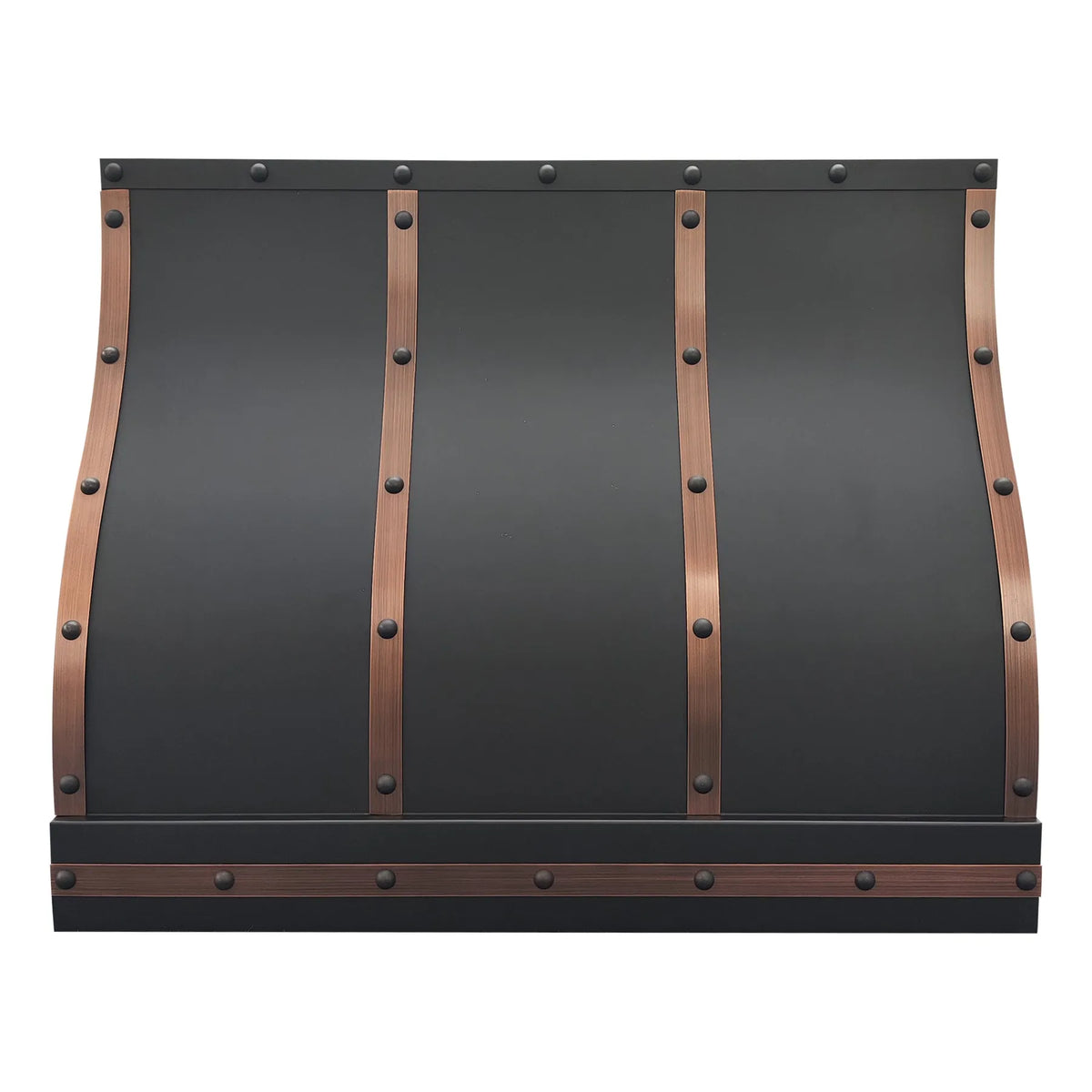 Fobest Black amd Copper Custom Range Hood Stainless Steel Finish FSS-435-Stainless Steel Range Hood-Fobest