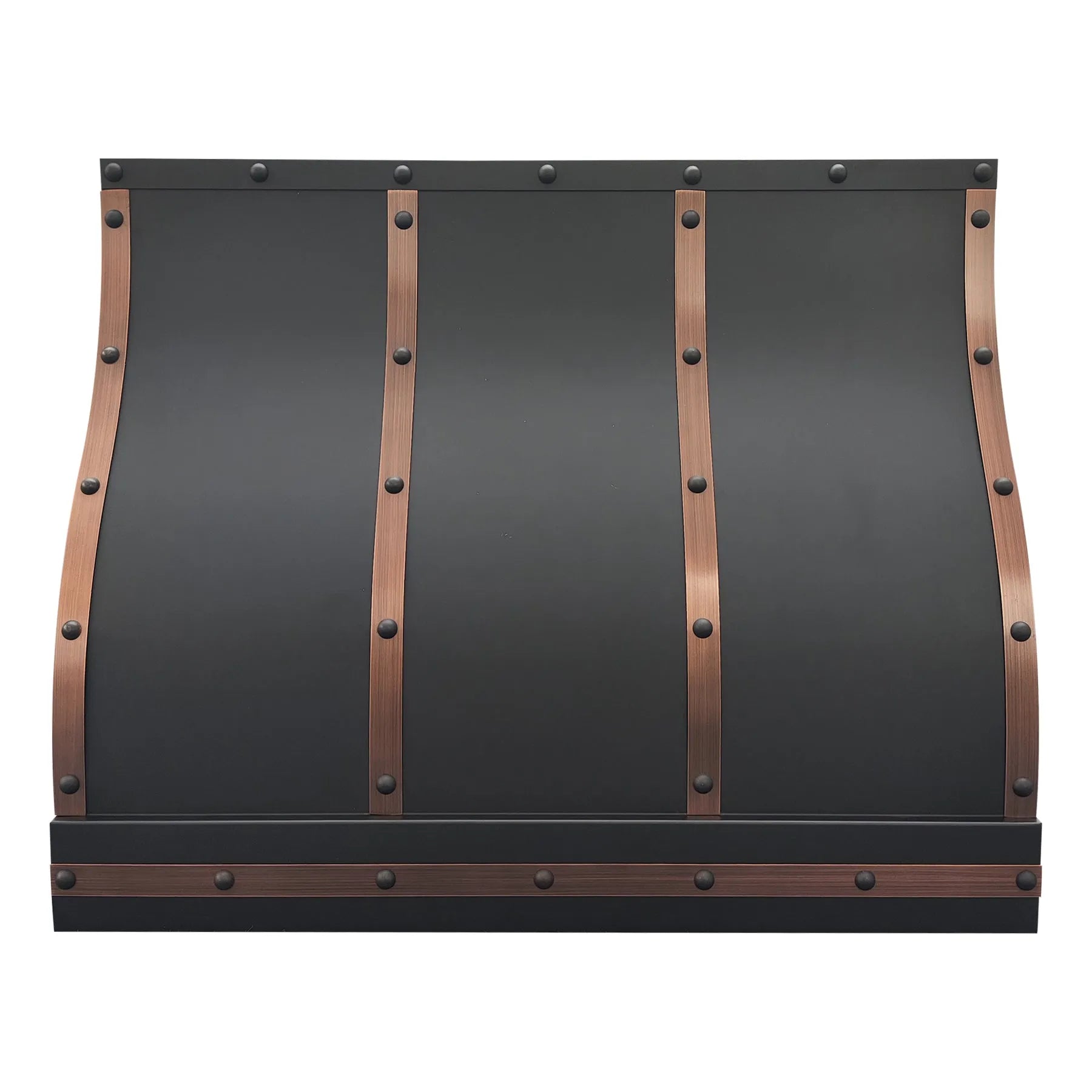 Fobest Black amd Copper Custom Range Hood Stainless Steel Finish FSS-435-Stainless Steel Range Hood-Fobest