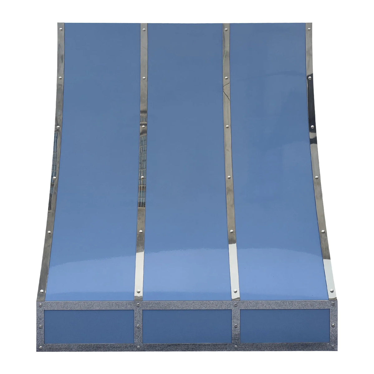 Fobest Blue Stainless Steel Custom Range Hood with Straps FSS-445-Stainless Steel Range Hood-Fobest