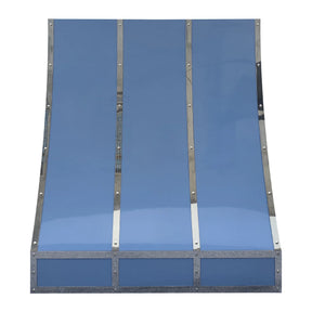 Fobest Blue Stainless Steel Custom Range Hood with Straps FSS-445-Stainless Steel Range Hood-Fobest