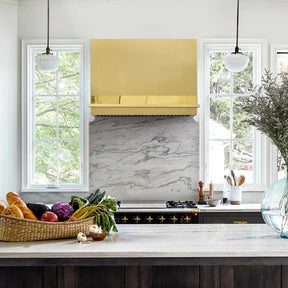 Fobest Box Brass Range Hood with Mirror Straps FSS-215-Stainless Steel Range Hood-Fobest