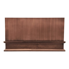 Fobest Box Style Copper Kitchen Hood with Hammered Apron FCP-269-Copper Range Hood-Fobest